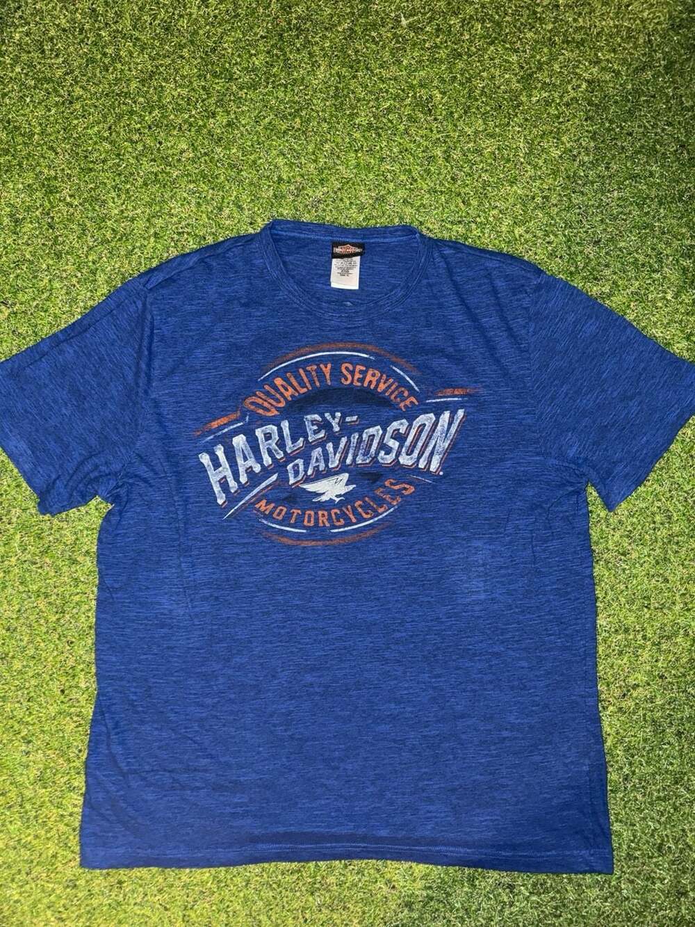 Harley-Davidson T-Shirt Size XL Blue Graphic Tee